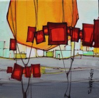 Salman Farooqi, 12 x 12 Inch, Acrylic on Canvas, Cityscape Painting-AC-SF-182